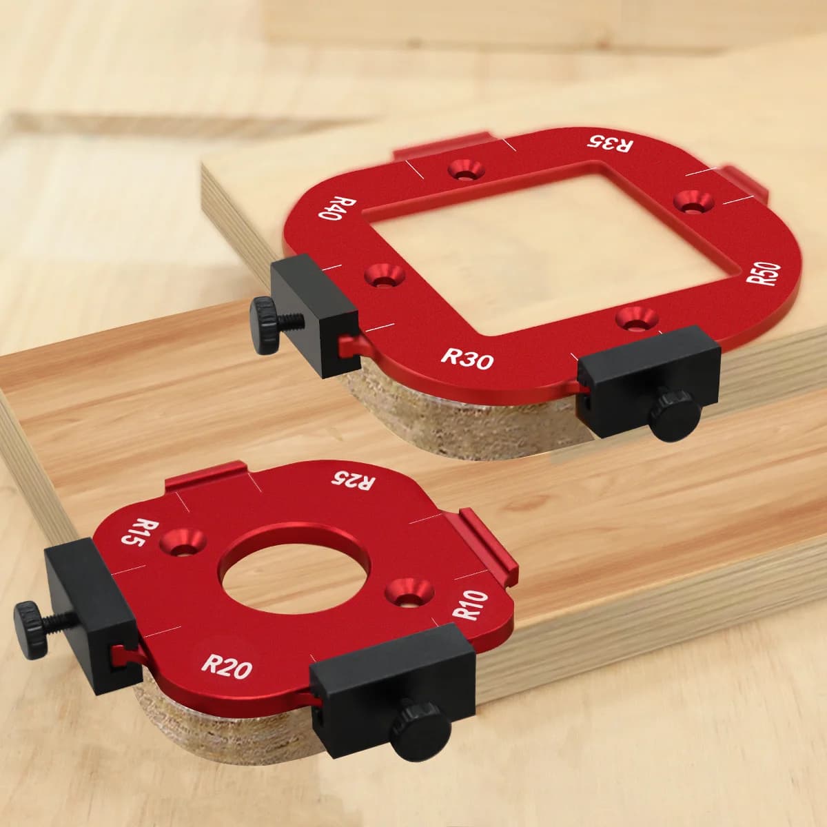 Set di modelli in alluminio per raggi angolari R10-R50