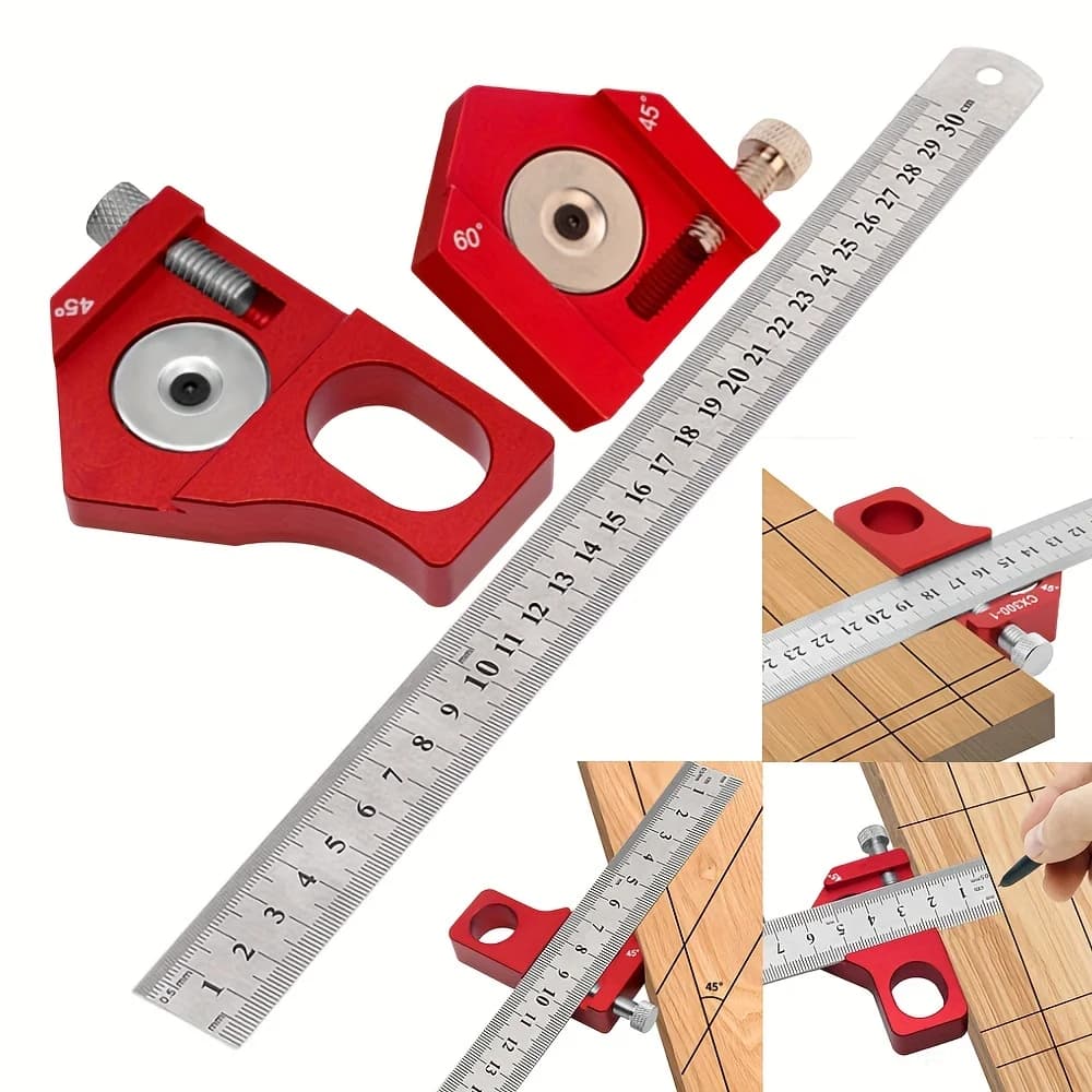 Squadra combinata da carpentiere 0-300mm con scale incise
