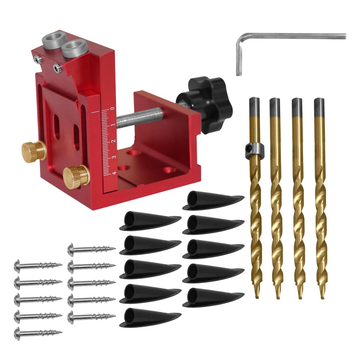 Kit Dimatrice per Fori Obliqui con Guida e Punte (26 Pezzi)