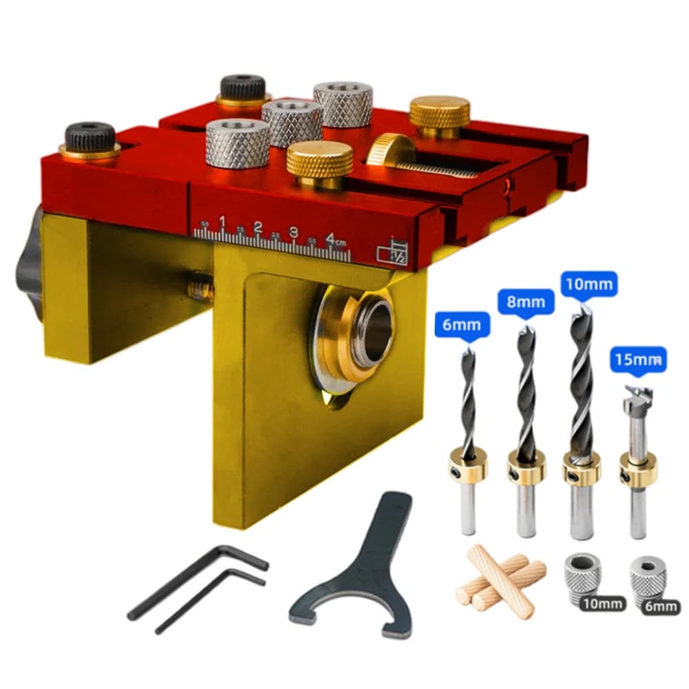 Kit Jig 3-in-1 Regolabile per Spine e Fori Tasca