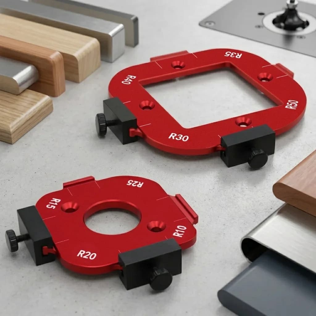 Set 2 Pezzi Template Raggio in Alluminio