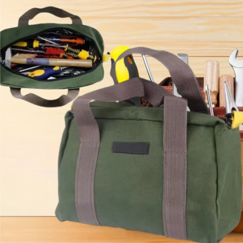Borsa porta-attrezzi grande in tela impermeabile