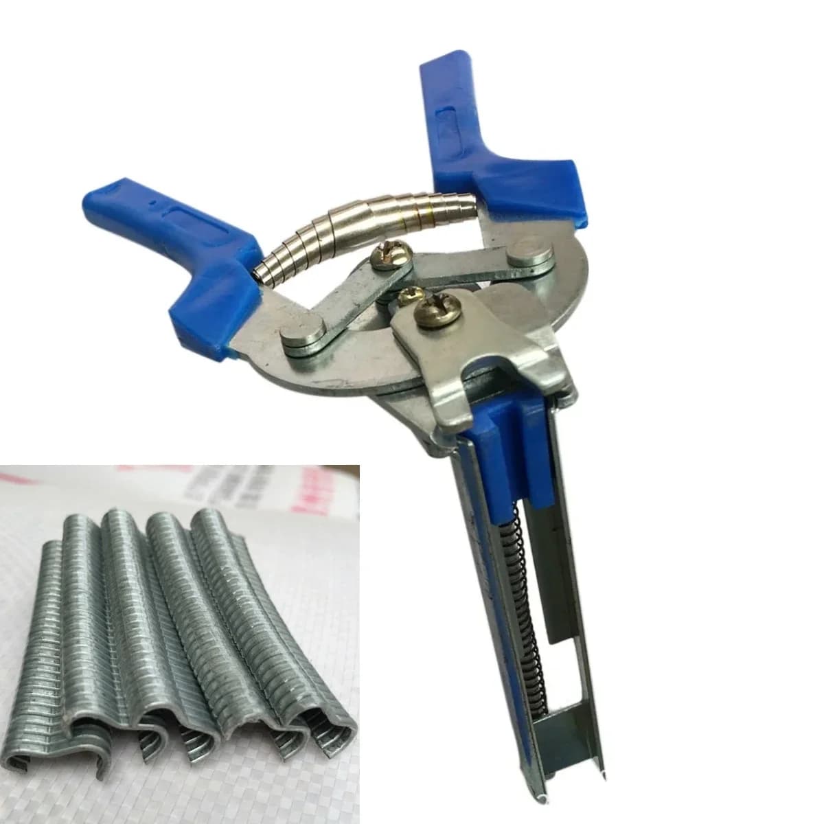 Pinza per anelli hog ring con 600pcs clip in acciaio inox