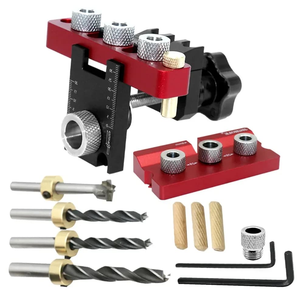 Kit dima per tasselli di legno regolabile 3-in-1