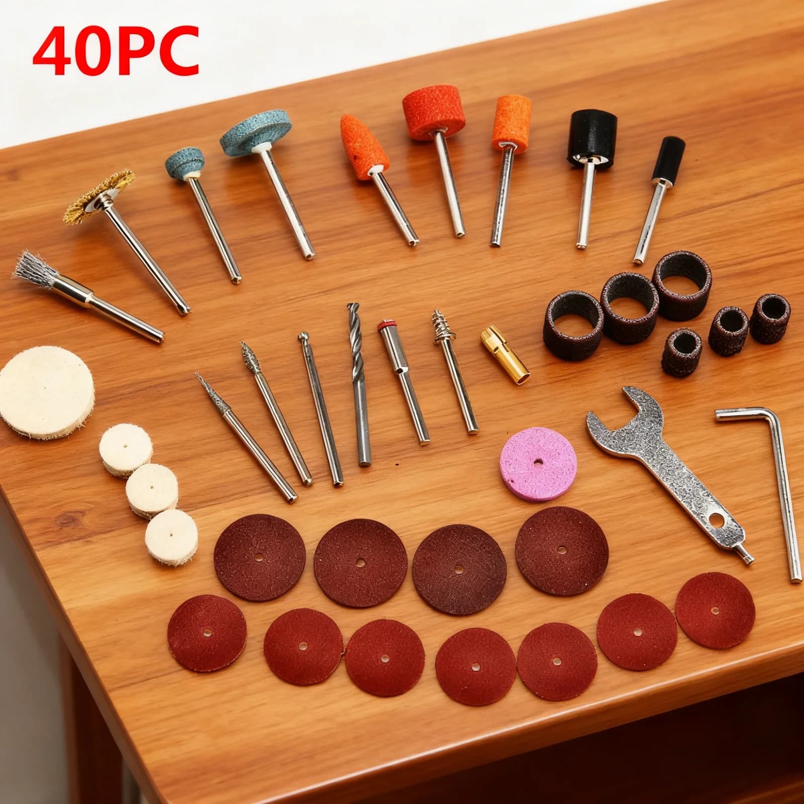 Kit accessori rotanti da 40 pezzi per mini trapani