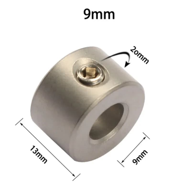 Collari di arresto in acciaio inox per dime a spinotto, 4-10mm