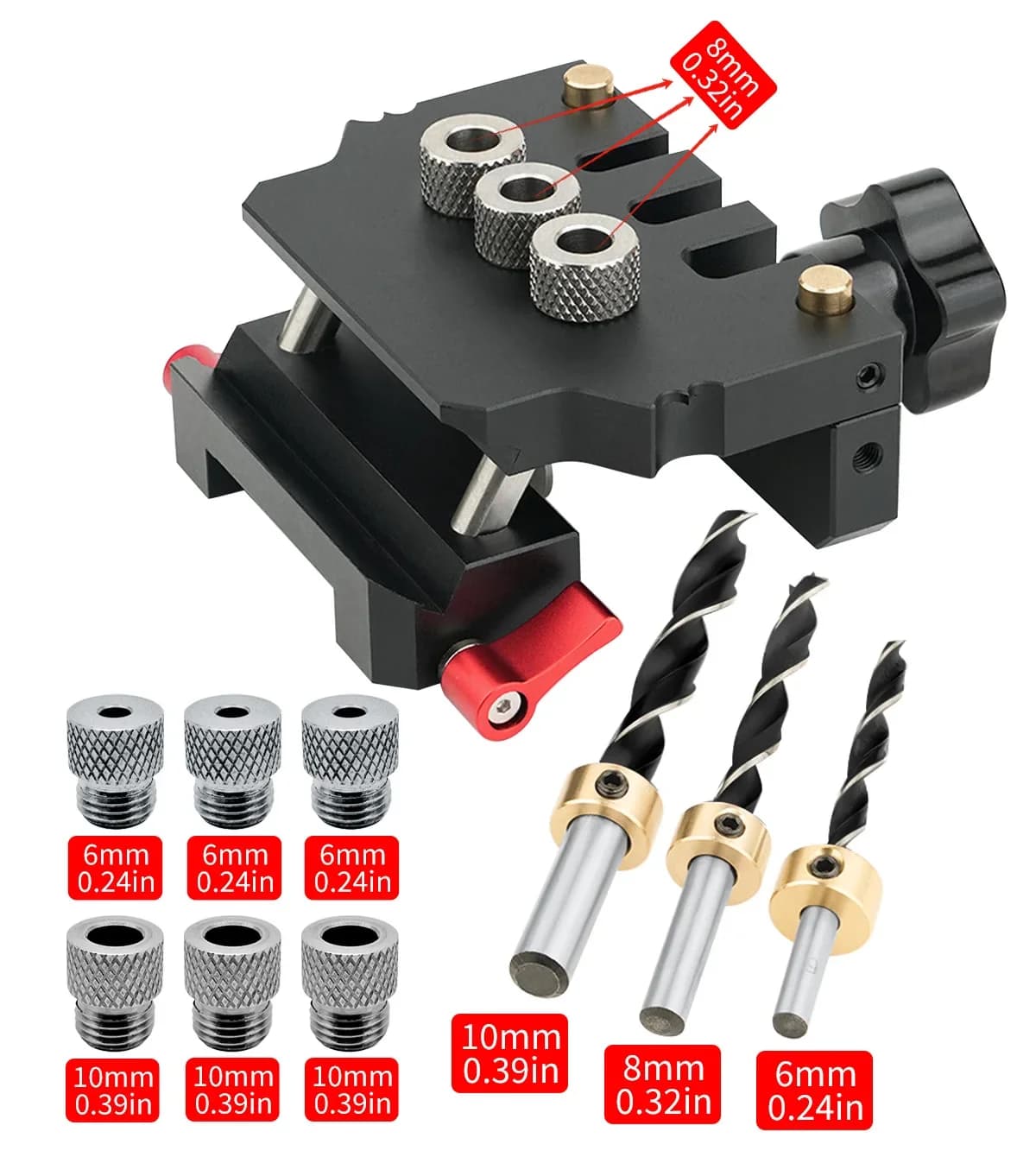 Kit dima per tasselli autocentrante fori dritti