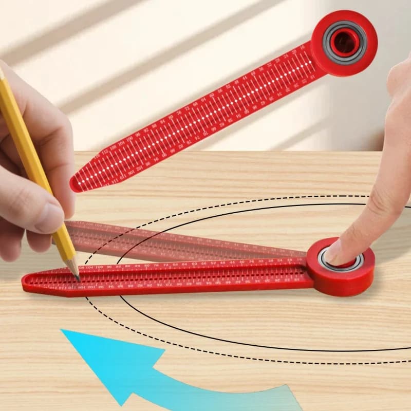 Compasso rotante regolabile per layout del legno