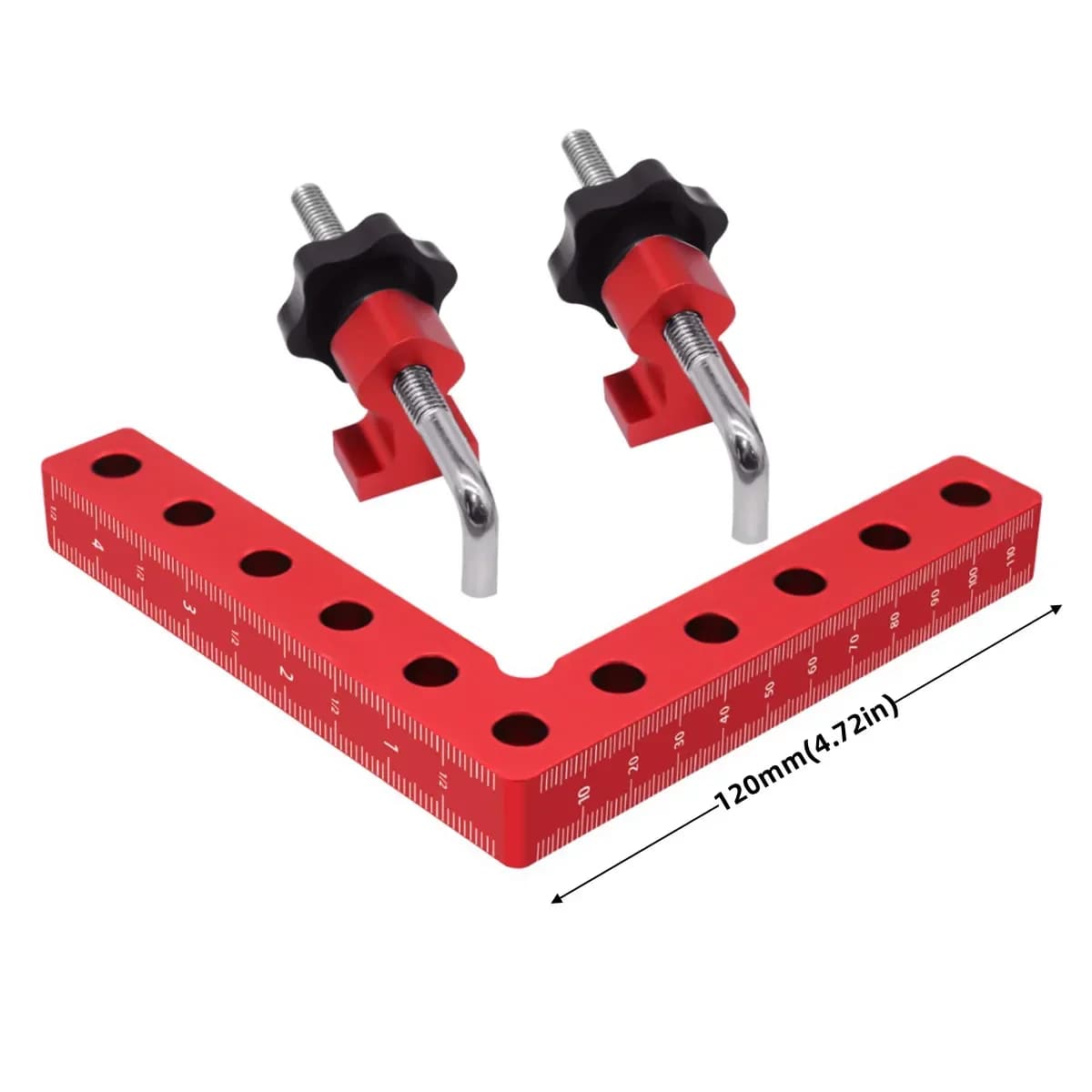 Pinza a L da 90° per Legno, Clip di Serraggio, 120/140mm