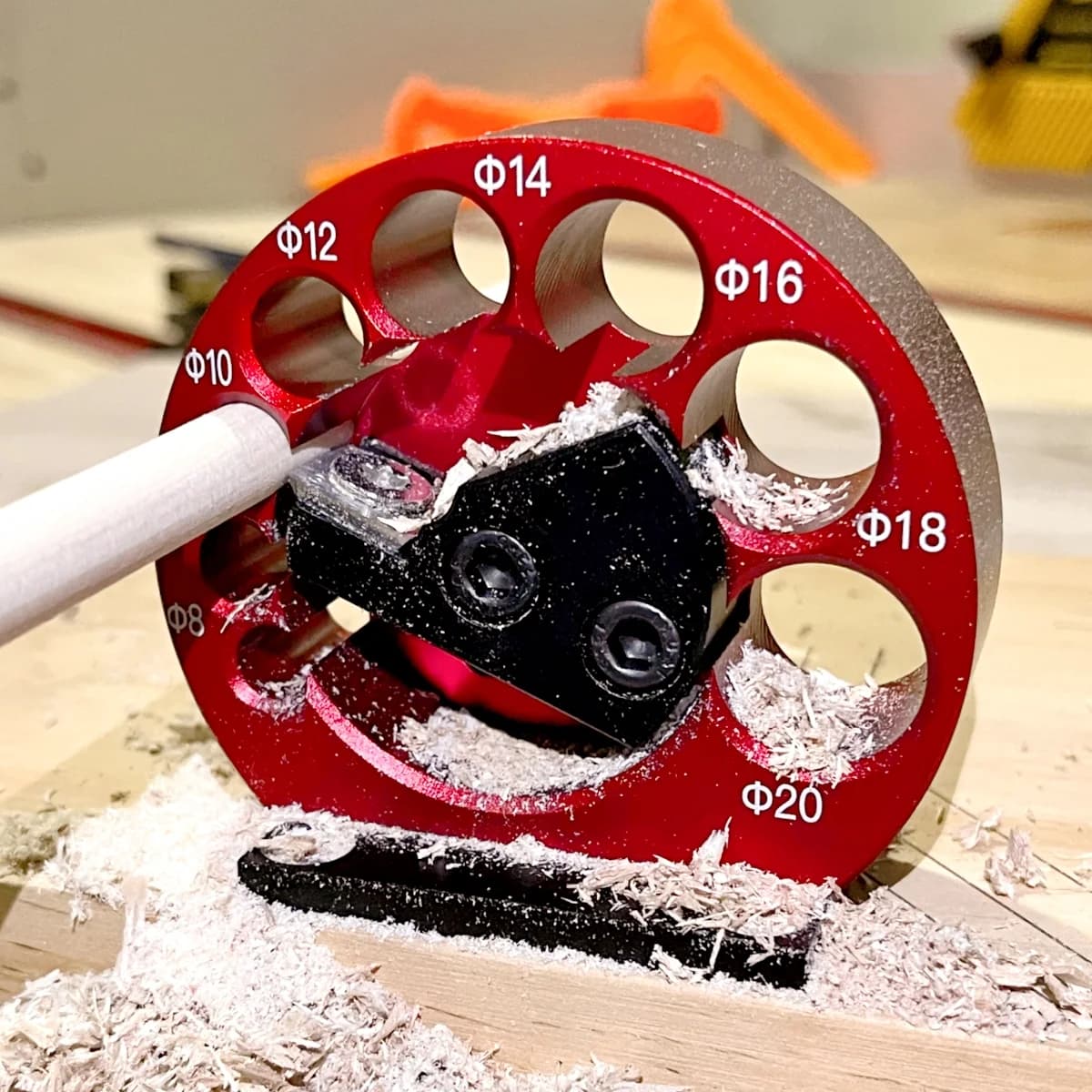 Jig regolabile per creare tasselli in legno, 8 fori, 8-20mm
