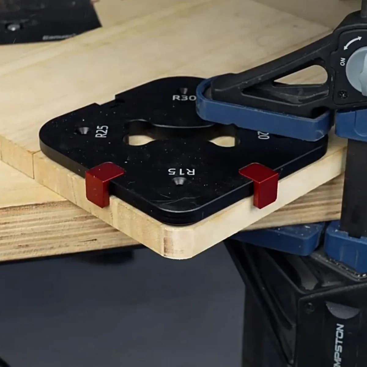 Set di sagome in alluminio per raggi angolari router, R15-R50