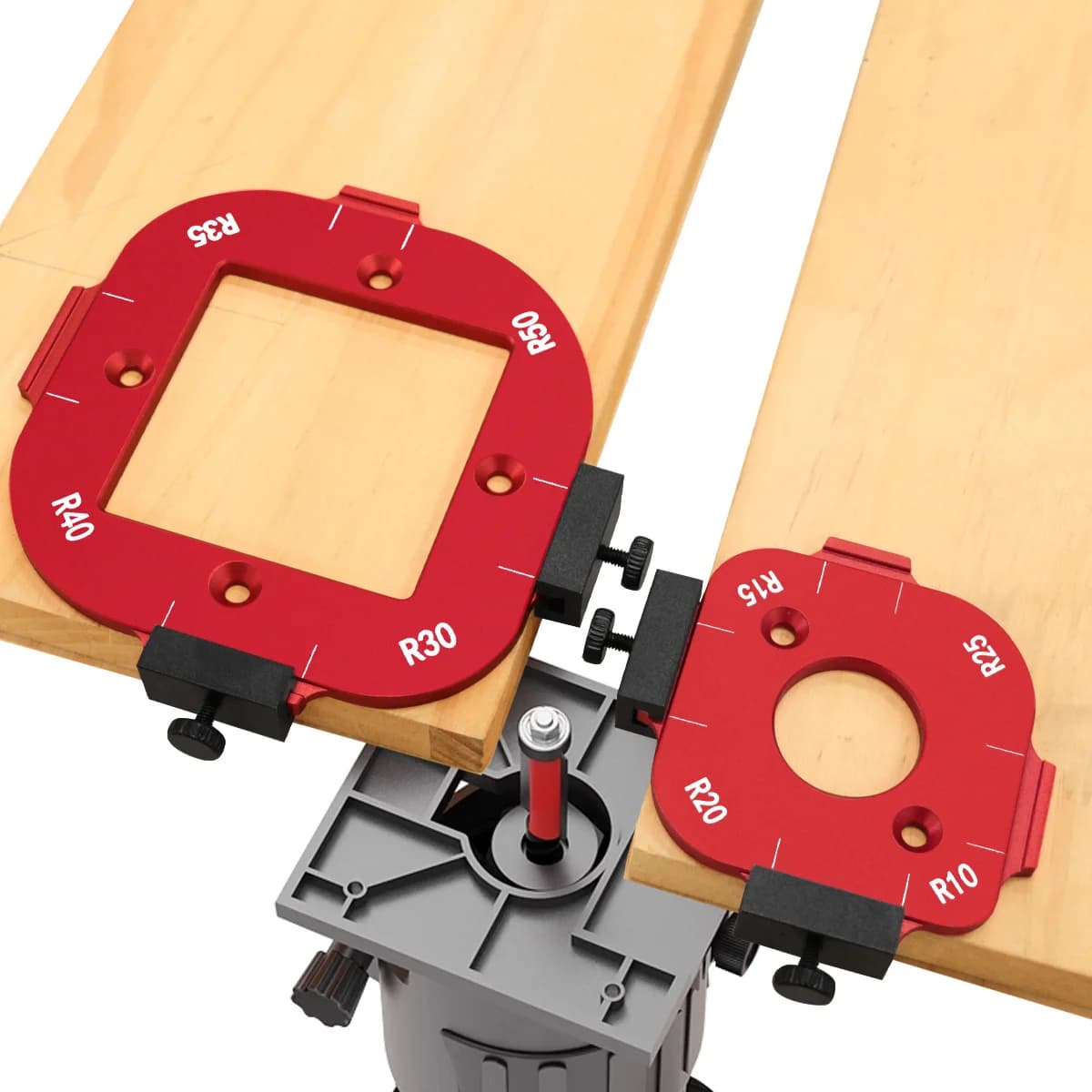 Template per angoli e archi 4-in-1 per fresatrice