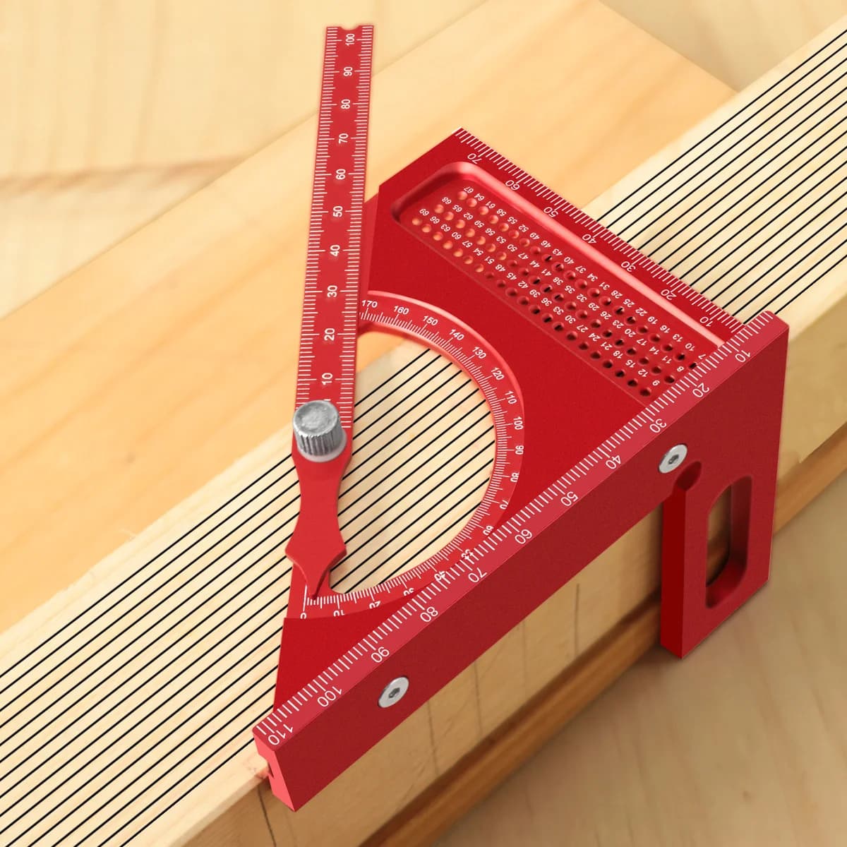 Goniometro da falegnameria in alluminio regolabile 3D