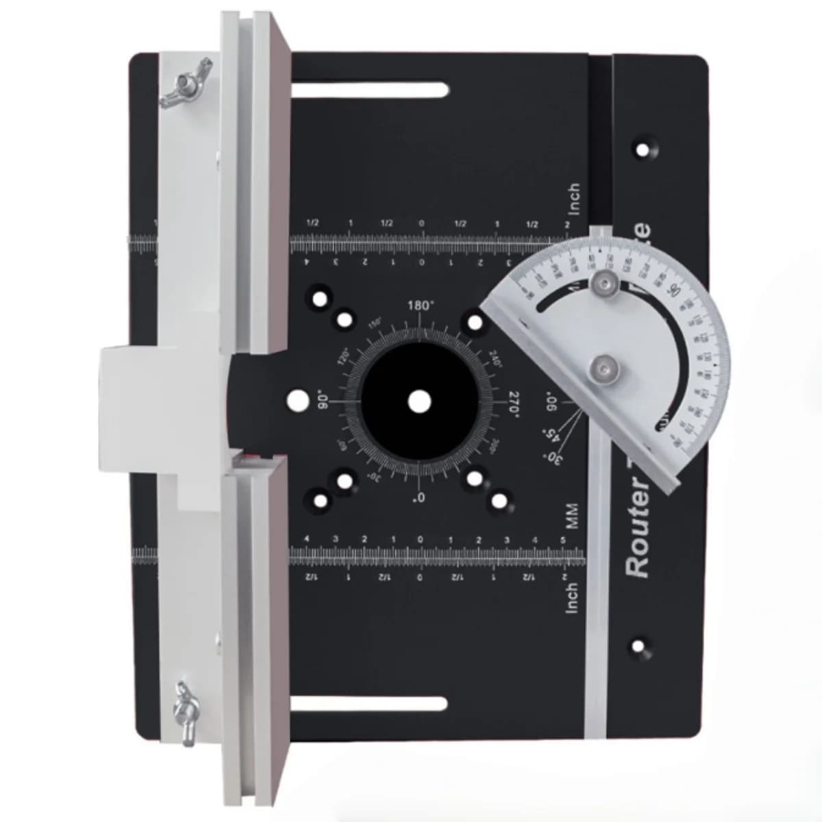 Set di piastre inserto per banco fresatrice per scanalature e smussature