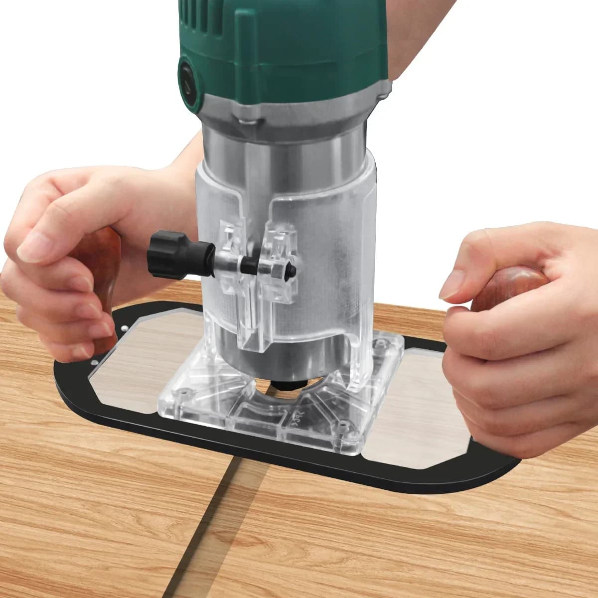 Base a immersione manuale per fresatrice su legno per incisione