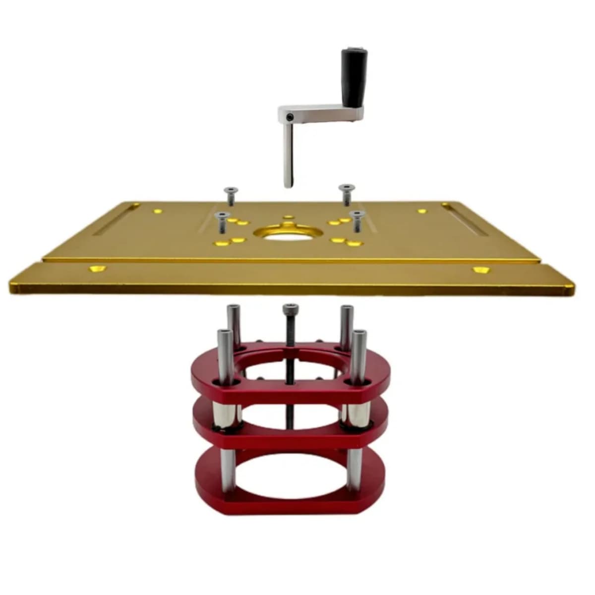 Kit di sollevamento piastra inserto tavolo fresatrice in alluminio, 65mm