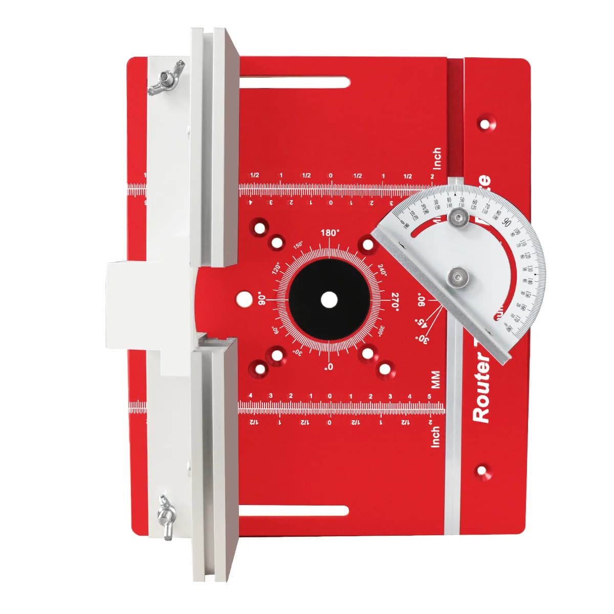 Set di piastre inserto per banco fresatrice per scanalature e smussature