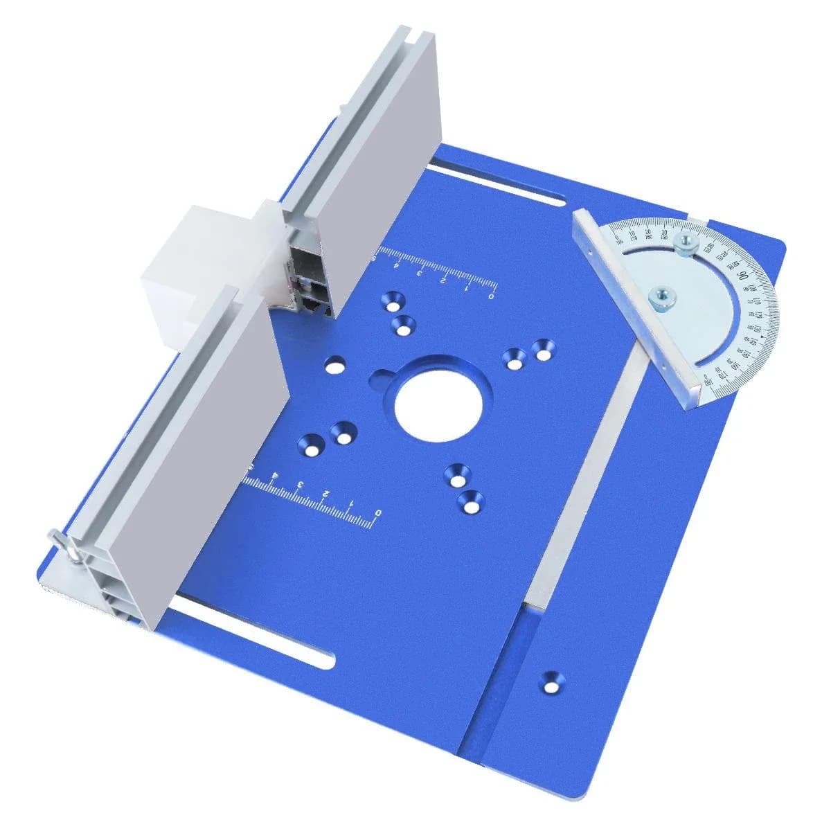 Piastra di inserimento e kit di sollevamento per tavolo da fresatrice in alluminio