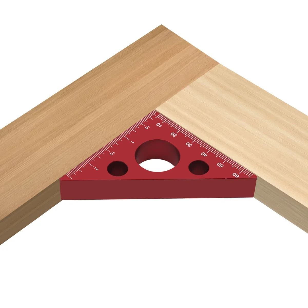 Righello angolare di precisione in alluminio 45/90 gradi