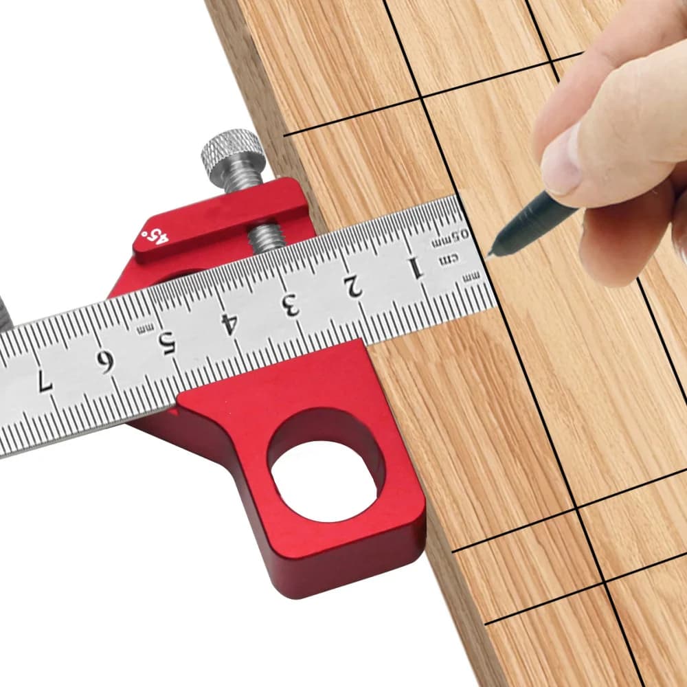Squadra combinata da carpentiere 0-300mm con scale incise